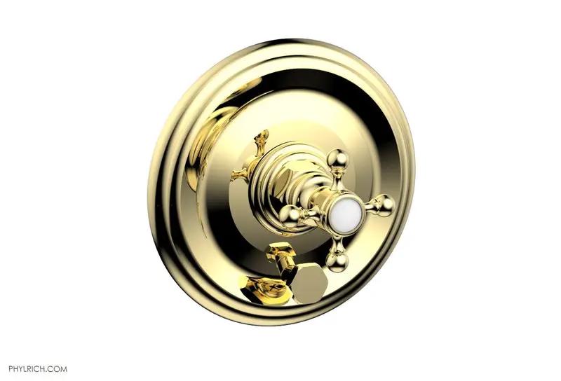 Phylrich HEX TRADITIONAL Pressure Balance Shower Plate with Diverter and Handle Trim Set by Phylrich