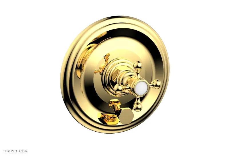 Phylrich HEX TRADITIONAL Pressure Balance Shower Plate with Diverter and Handle Trim Set by Phylrich