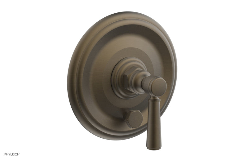 Phylrich HEX TRADITIONAL Pressure Balance Shower Plate with Diverter and Handle Trim Set