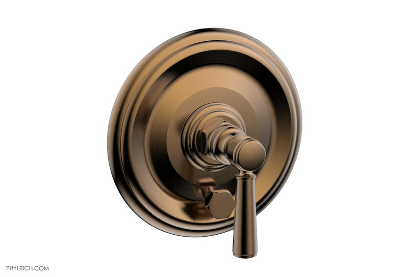 Phylrich HEX TRADITIONAL Pressure Balance Shower Plate with Diverter and Handle Trim Set