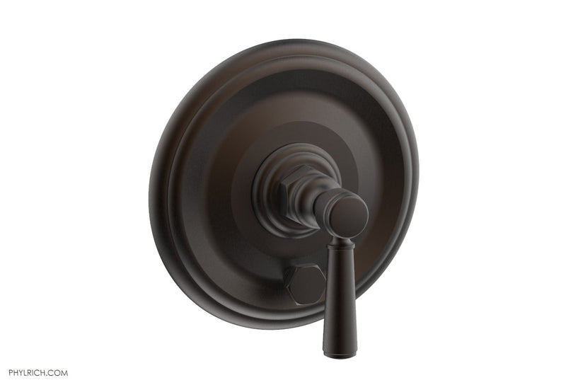 Phylrich HEX TRADITIONAL Pressure Balance Shower Plate with Diverter and Handle Trim Set