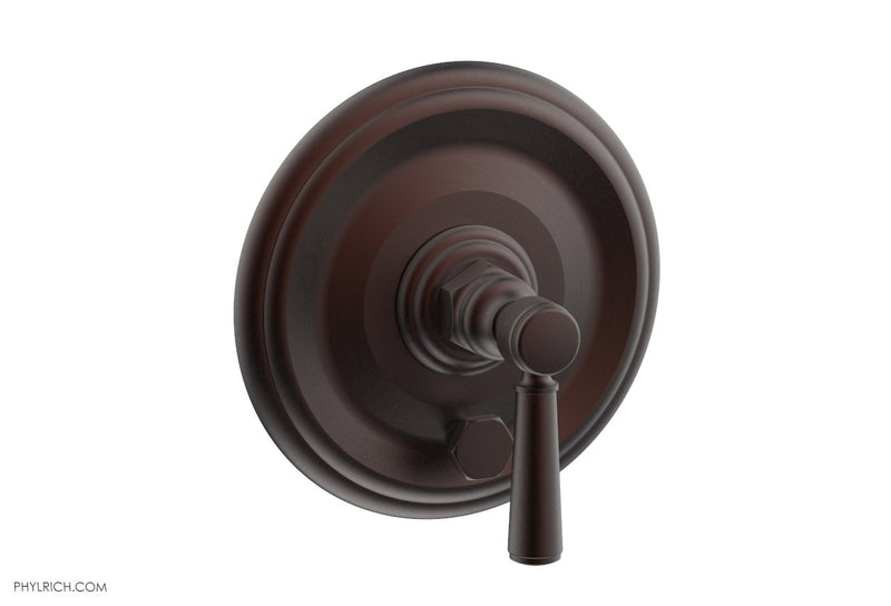 Phylrich HEX TRADITIONAL Pressure Balance Shower Plate with Diverter and Handle Trim Set