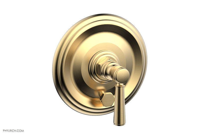 Phylrich HEX TRADITIONAL Pressure Balance Shower Plate with Diverter and Handle Trim Set