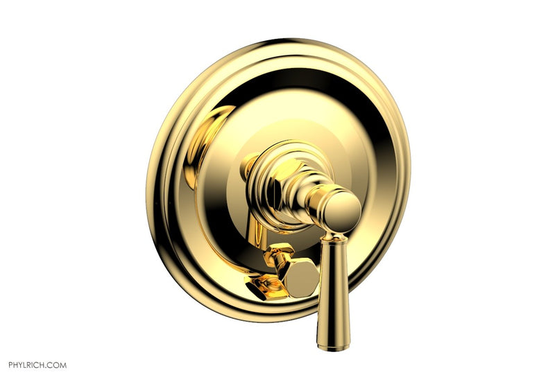 Phylrich HEX TRADITIONAL Pressure Balance Shower Plate with Diverter and Handle Trim Set