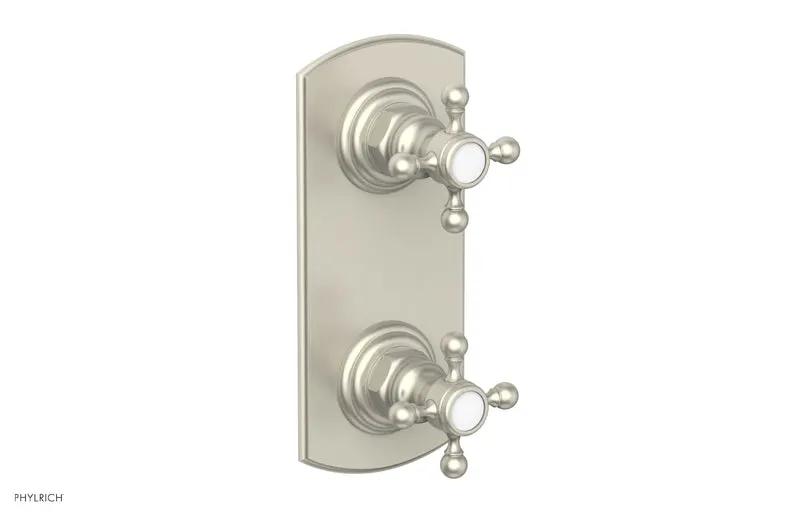 Phylrich HEX TRADITIONAL 1/2" Thermostatic Valve with Volume Control or Diverter Cross Handles by Phylrich