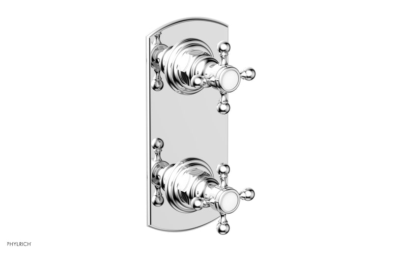 polished chrome thermostatic valve