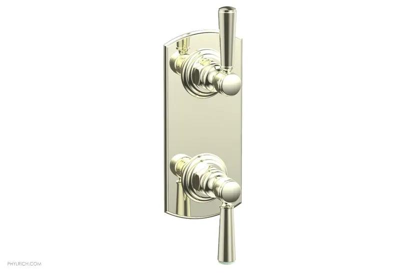Phylrich HEX TRADITIONAL 1/2" Thermostatic Valve with Volume Control or Diverter Lever Handles by Phylrich