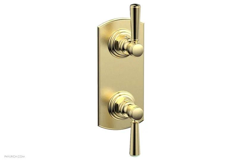 Phylrich HEX TRADITIONAL 1/2" Thermostatic Valve with Volume Control or Diverter Lever Handles by Phylrich