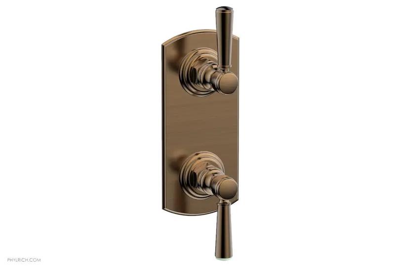 Phylrich HEX TRADITIONAL 1/2" Thermostatic Valve with Volume Control or Diverter Lever Handles by Phylrich