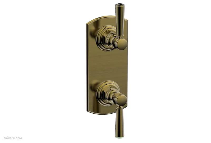 Phylrich HEX TRADITIONAL 1/2" Thermostatic Valve with Volume Control or Diverter Lever Handles by Phylrich