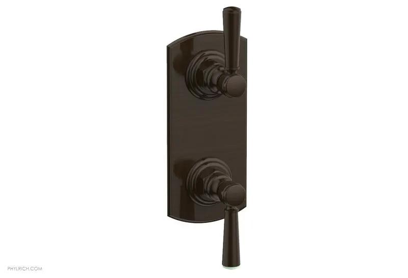 Phylrich HEX TRADITIONAL 1/2" Thermostatic Valve with Volume Control or Diverter Lever Handles by Phylrich