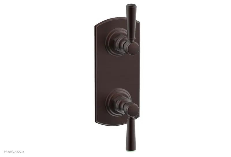 Phylrich HEX TRADITIONAL 1/2" Thermostatic Valve with Volume Control or Diverter Lever Handles by Phylrich