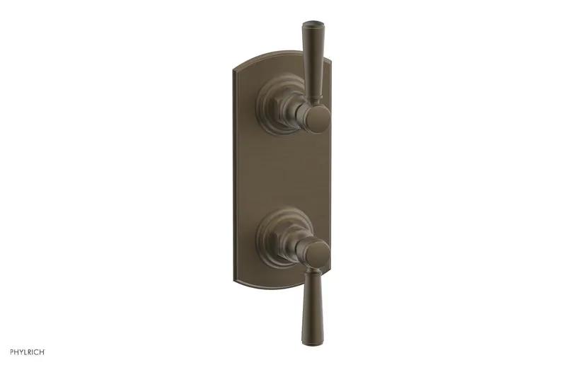 Phylrich HEX TRADITIONAL 1/2" Thermostatic Valve with Volume Control or Diverter Lever Handles by Phylrich