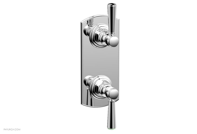 polished chrome thermostatic valve