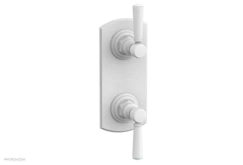 Phylrich HEX TRADITIONAL 1/2" Thermostatic Valve with Volume Control or Diverter Lever Handles by Phylrich