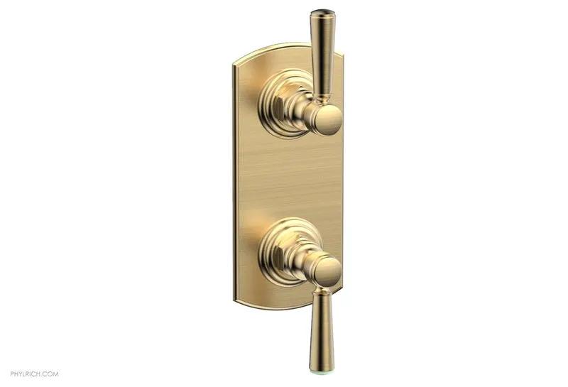 Phylrich HEX TRADITIONAL 1/2" Thermostatic Valve with Volume Control or Diverter Lever Handles by Phylrich