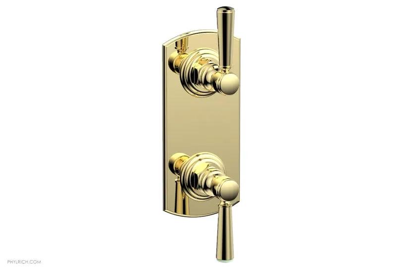 Phylrich HEX TRADITIONAL 1/2" Thermostatic Valve with Volume Control or Diverter Lever Handles by Phylrich