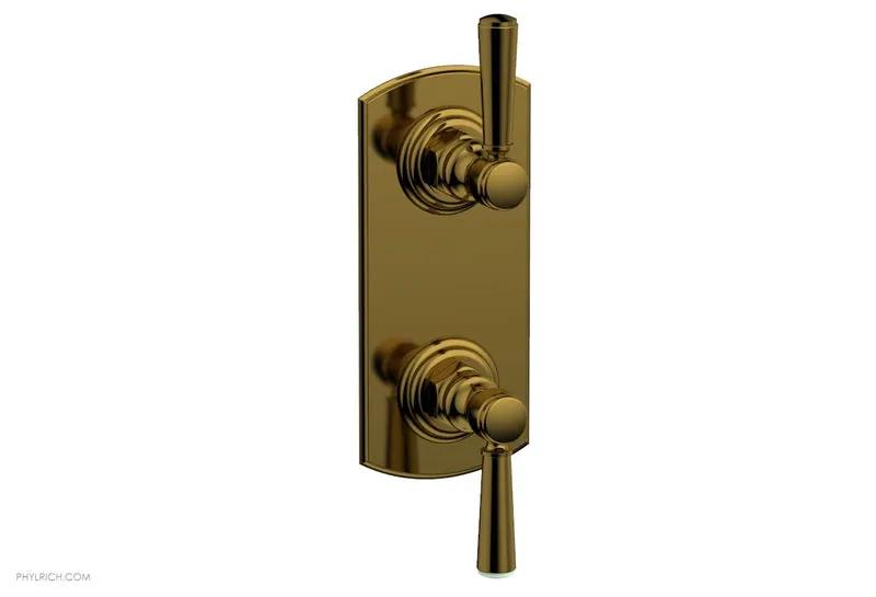 Phylrich HEX TRADITIONAL 1/2" Thermostatic Valve with Volume Control or Diverter Lever Handles by Phylrich
