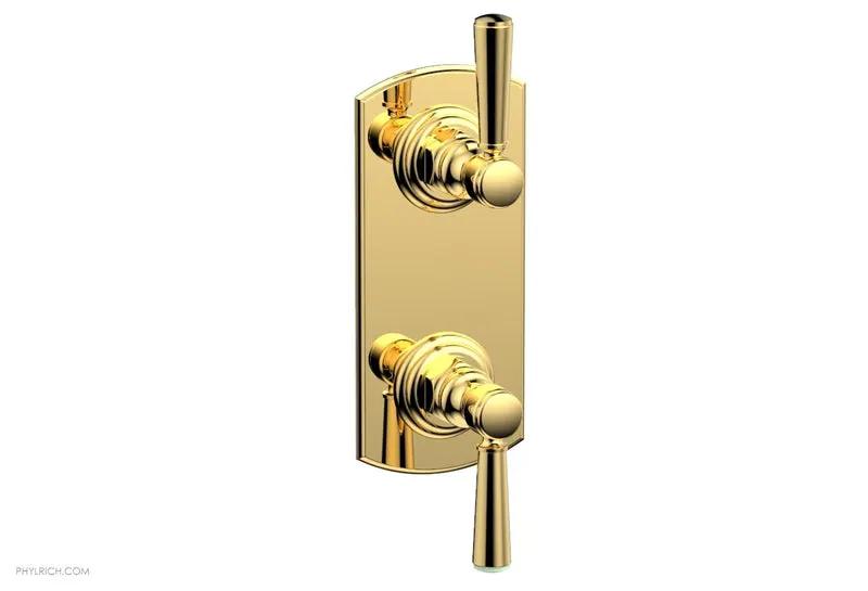 Phylrich HEX TRADITIONAL 1/2" Thermostatic Valve with Volume Control or Diverter Lever Handles by Phylrich
