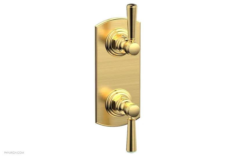 Phylrich HEX TRADITIONAL 1/2" Thermostatic Valve with Volume Control or Diverter Lever Handles by Phylrich
