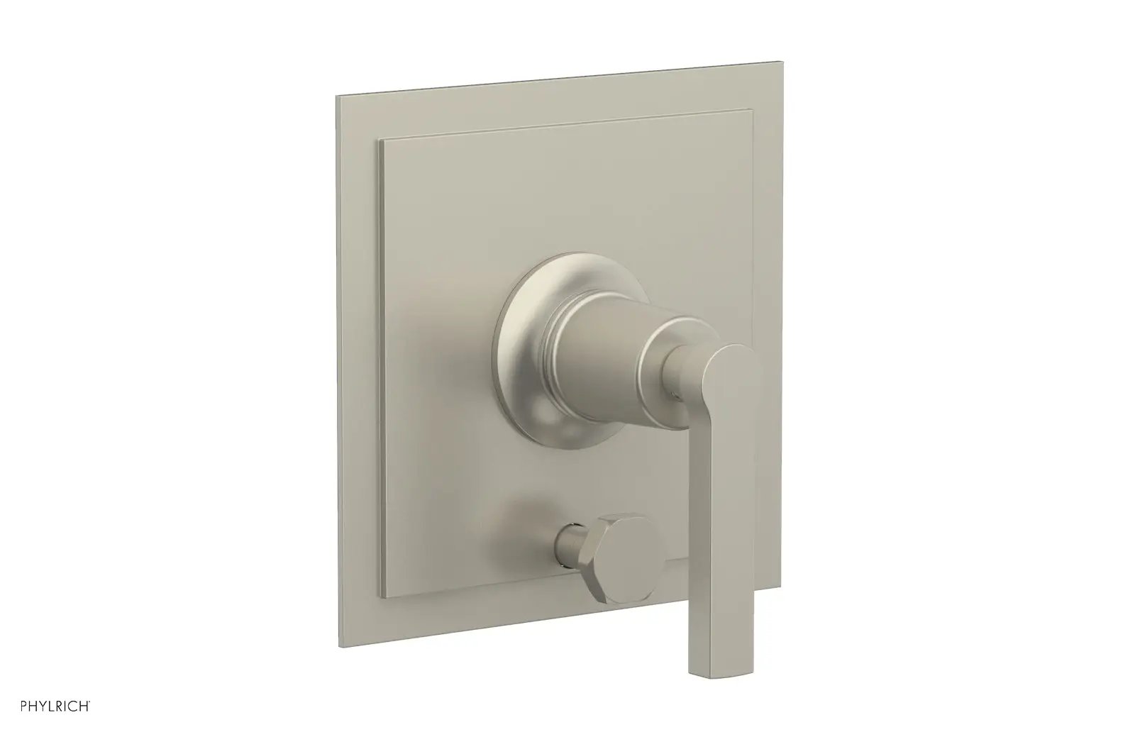 Phylrich HEX MODERN Pressure Balance Shower Plate with Diverter and Handle Trim Set by Phylrich