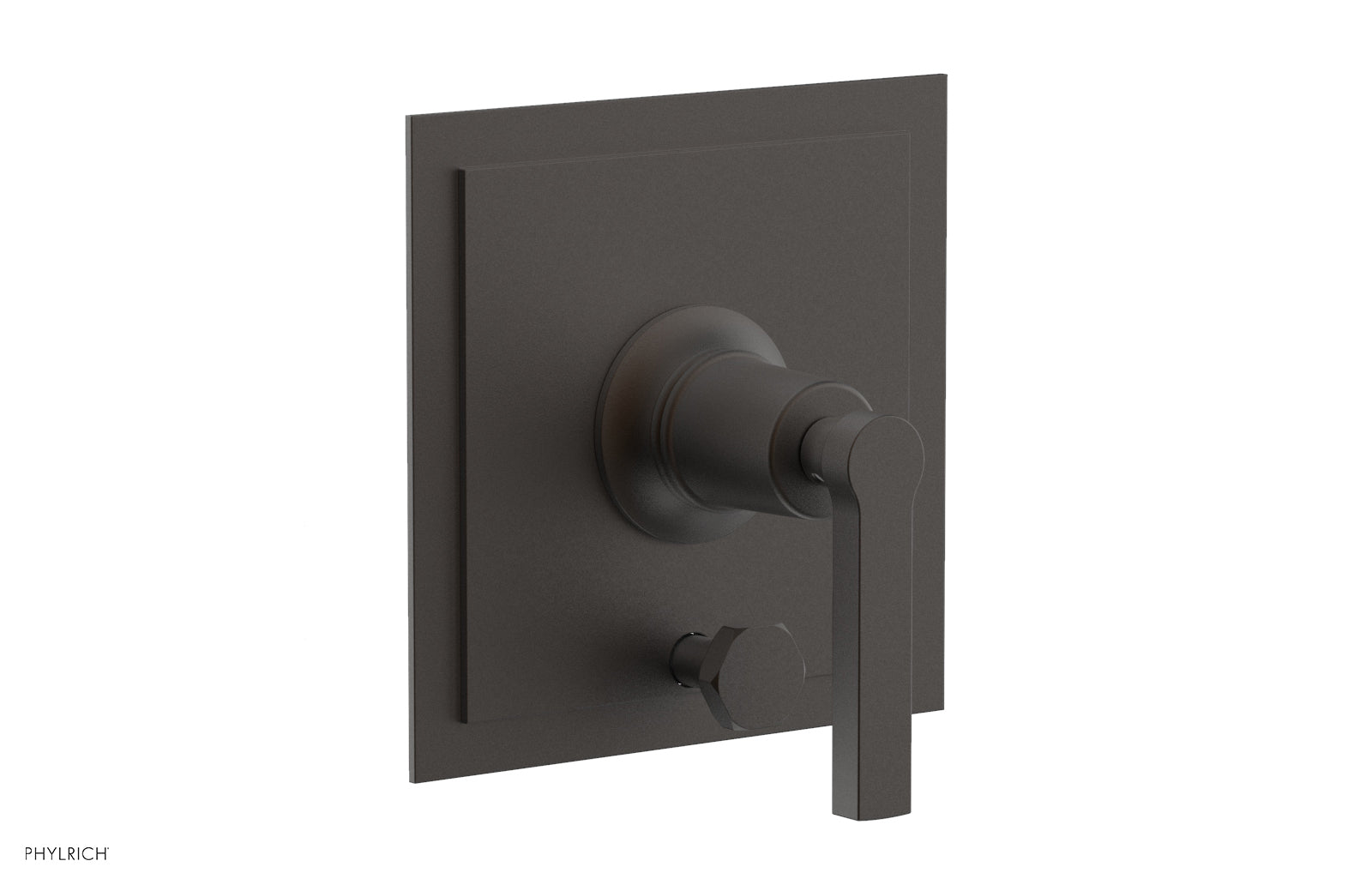 Phylrich HEX MODERN Pressure Balance Shower Plate with Diverter and Handle Trim Set by Phylrich