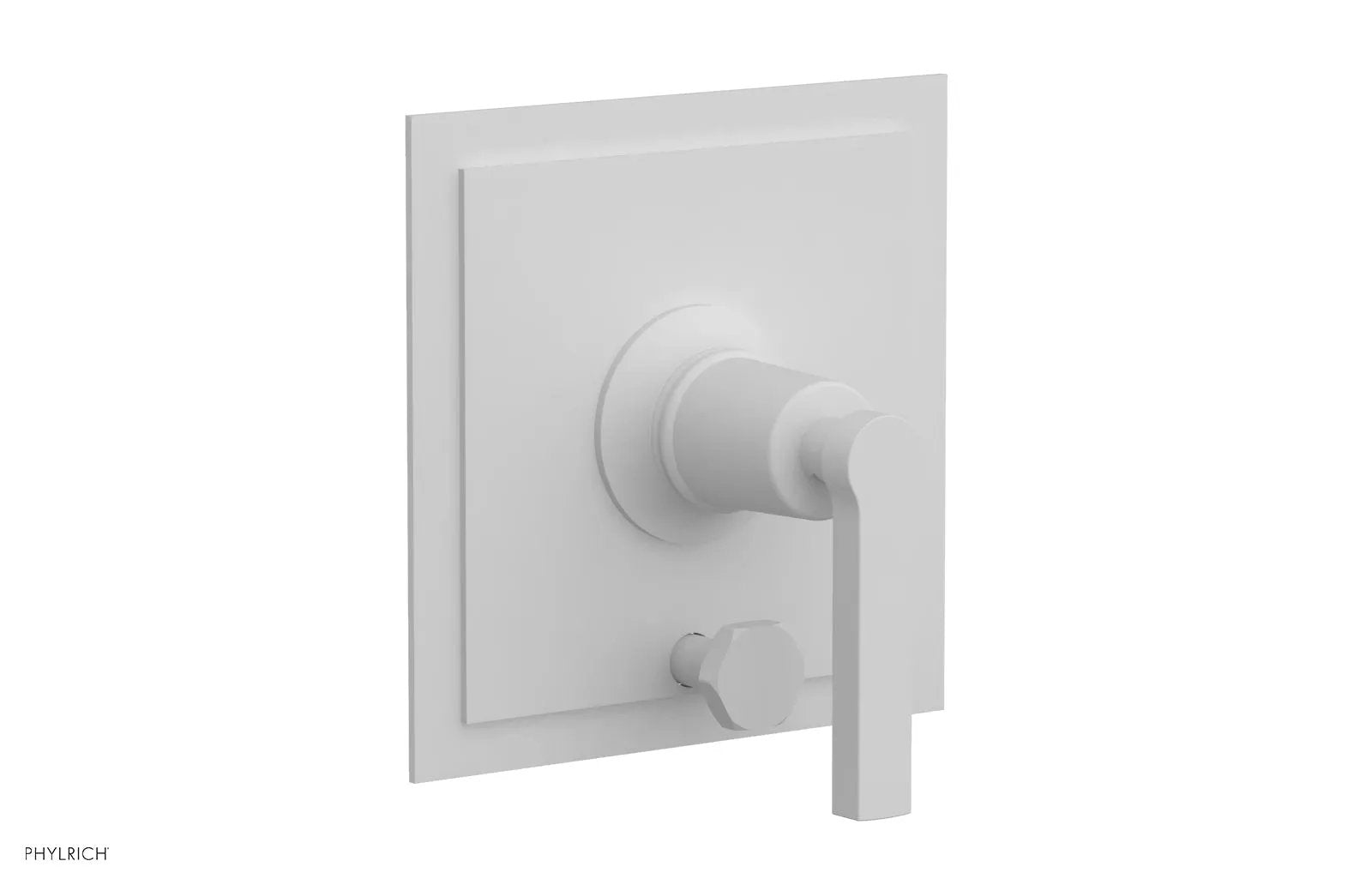 Phylrich HEX MODERN Pressure Balance Shower Plate with Diverter and Handle Trim Set by Phylrich