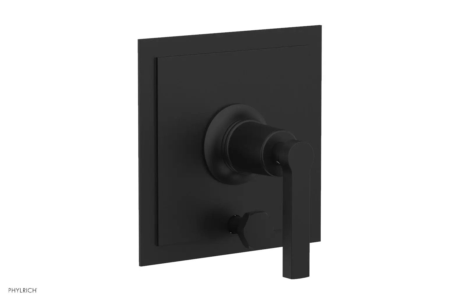 Phylrich HEX MODERN Pressure Balance Shower Plate with Diverter and Handle Trim Set by Phylrich