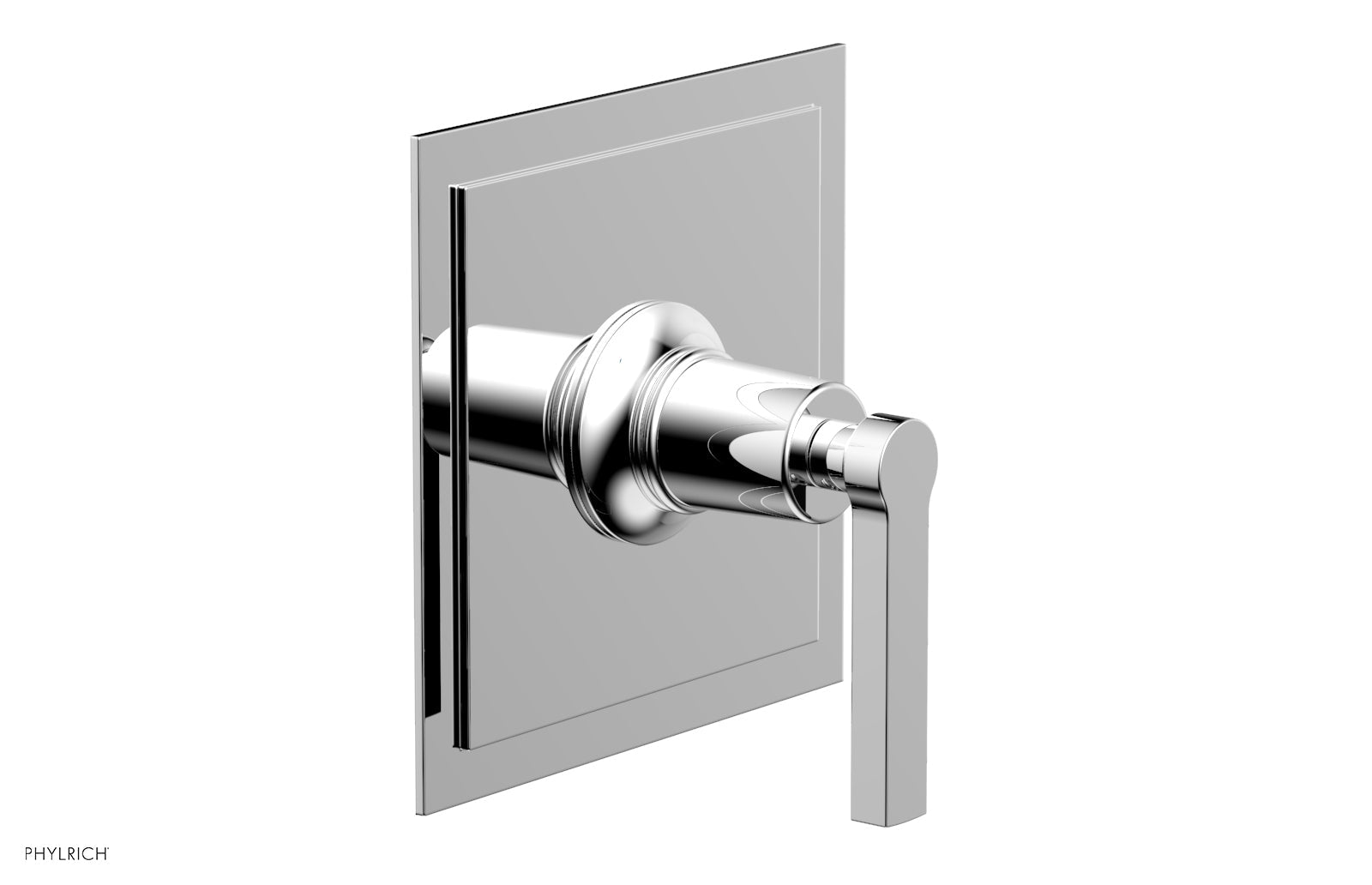 polished chrome handle trim