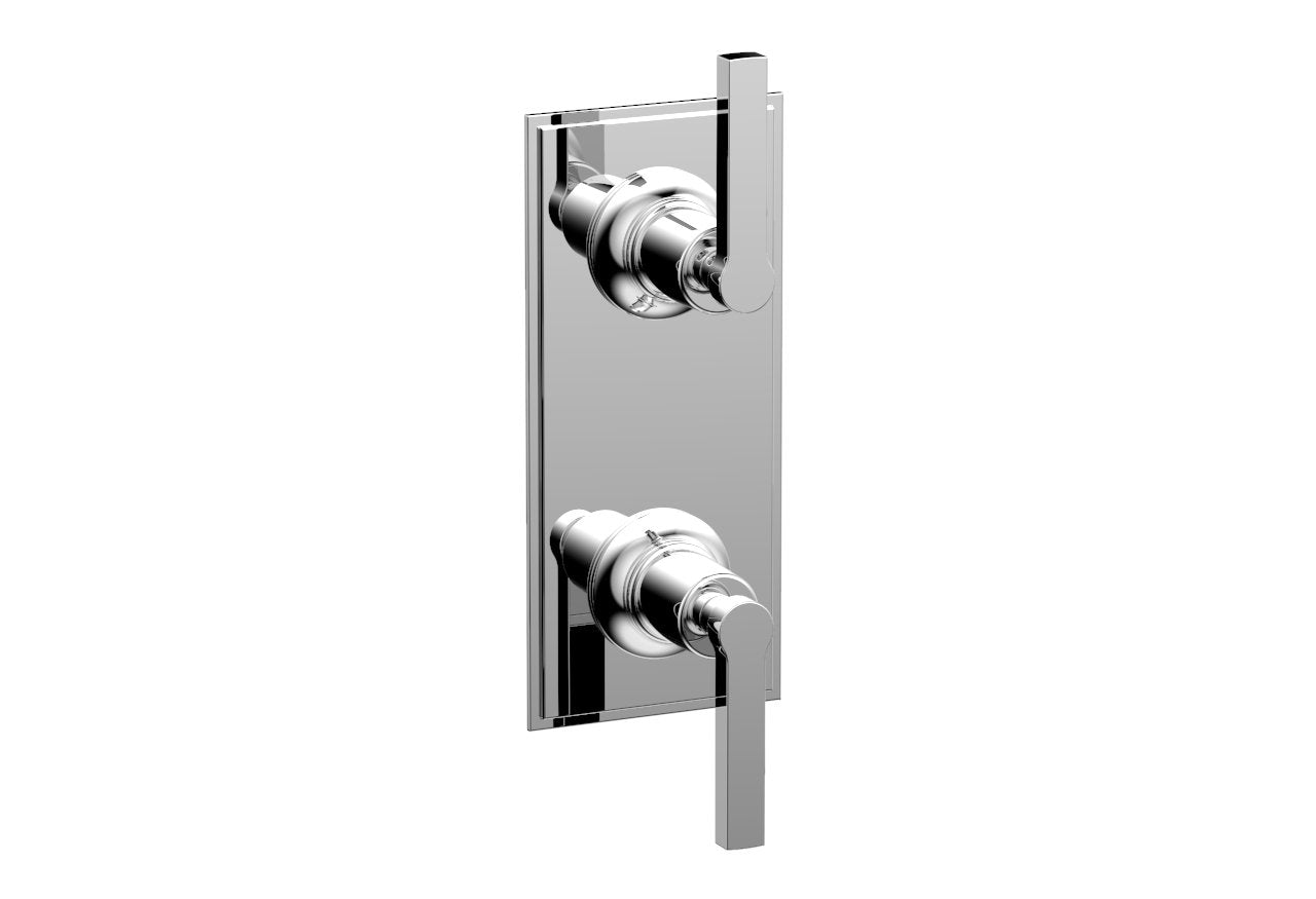 polished chrome handle trim