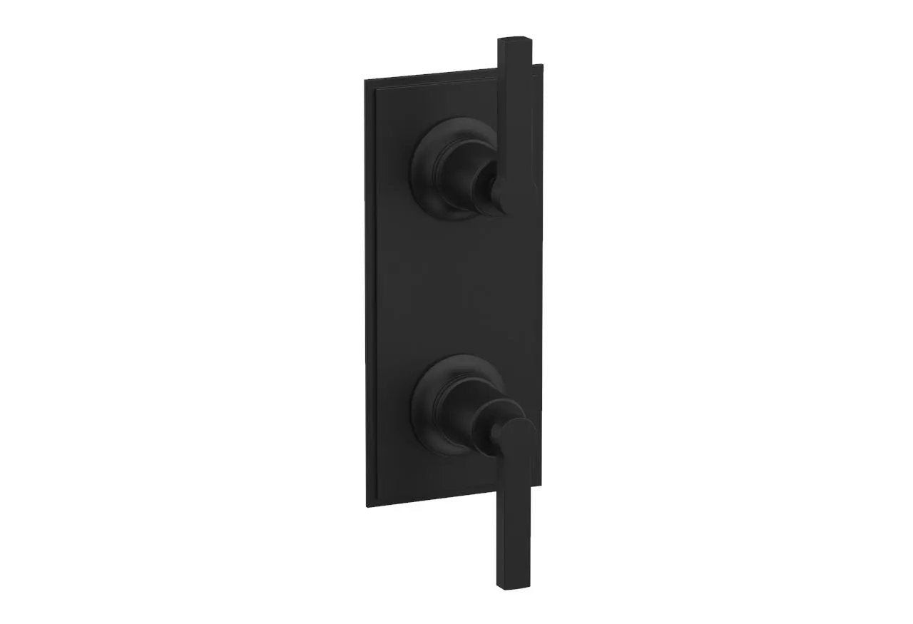 Phylrich HEX MODERN Lever Handle Pair Trim Set for Thermostatic Control with Volume Control or Diverter by Phylrich