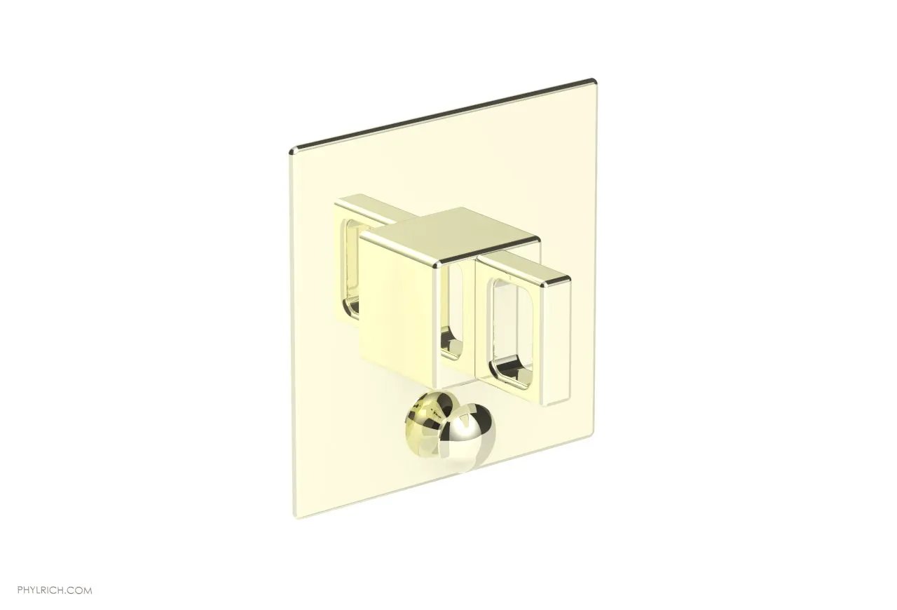 Phylrich MIX Pressure Balance Shower Plate with Diverter and Handle Trim Set - Ring Handle by Phylrich