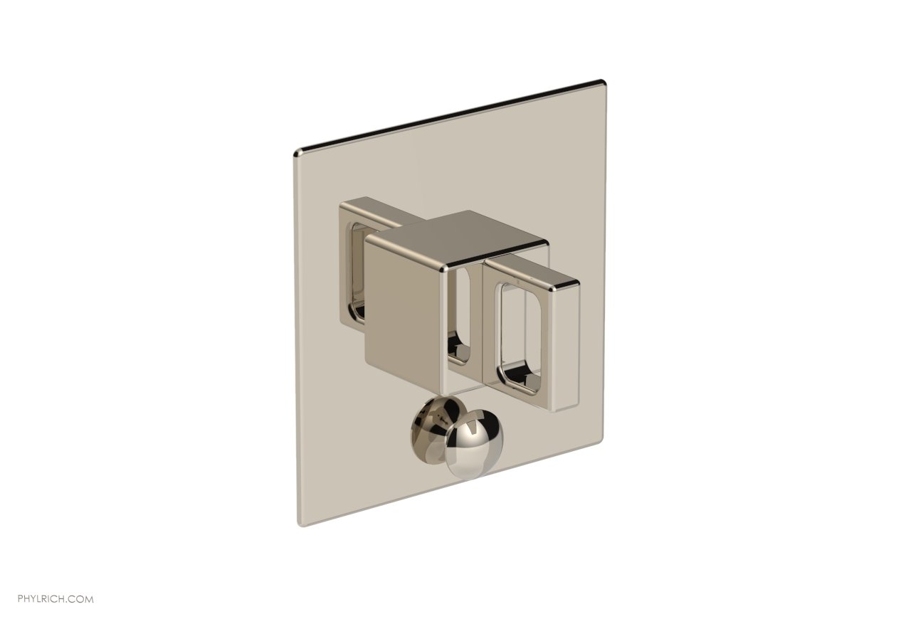 Phylrich MIX Pressure Balance Shower Plate with Diverter and Handle Trim Set - Ring Handle