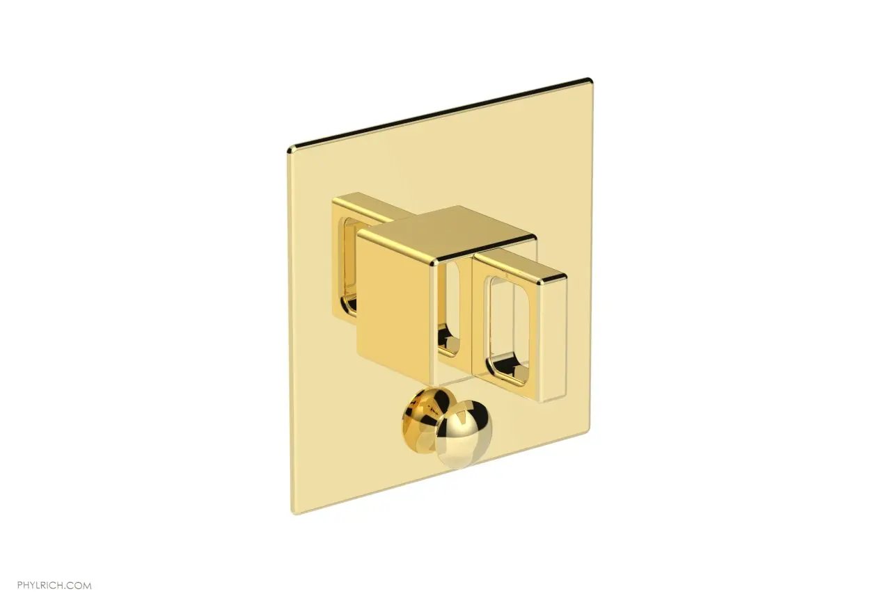 Phylrich MIX Pressure Balance Shower Plate with Diverter and Handle Trim Set - Ring Handle by Phylrich
