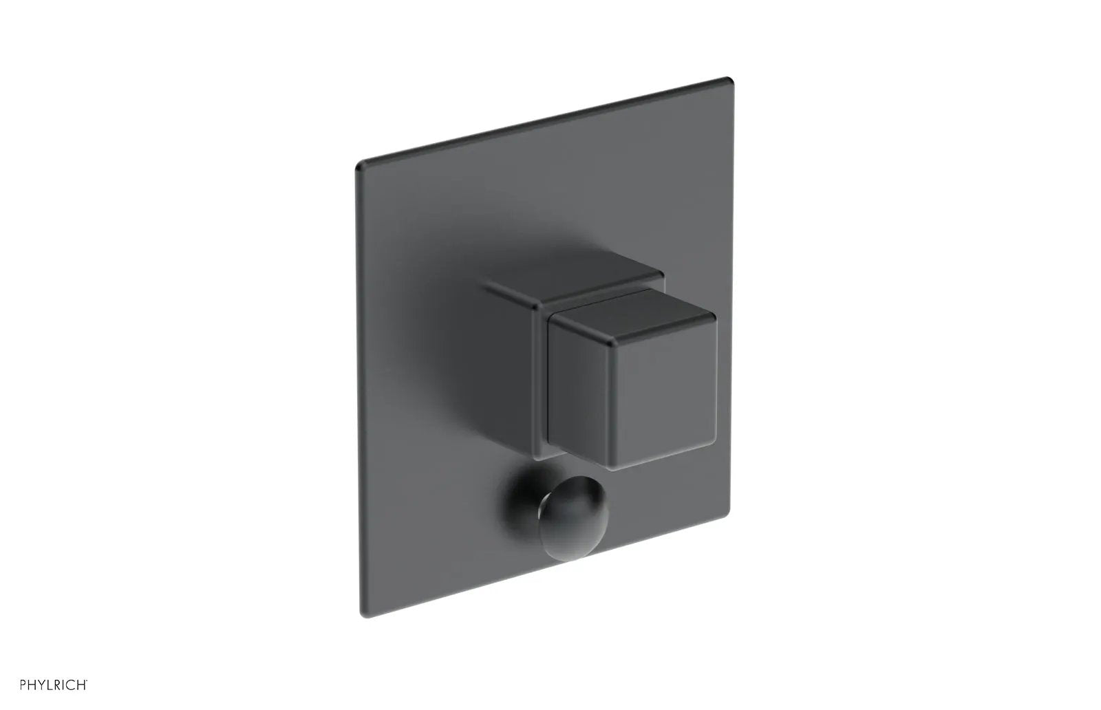 Phylrich MIX Pressure Balance Shower Plate with Diverter and Handle Trim Set - Cube Handle by Phylrich
