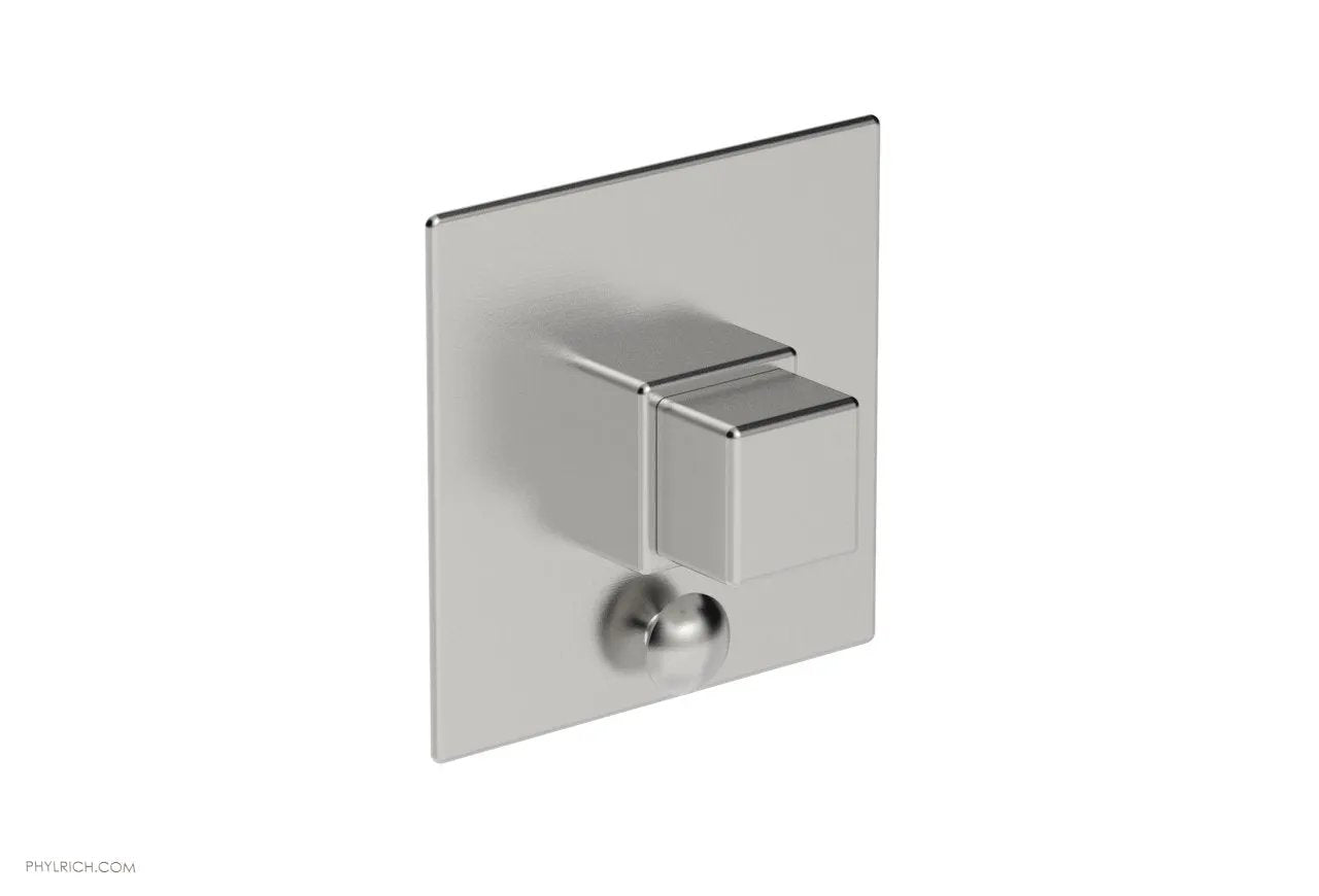 Phylrich MIX Pressure Balance Shower Plate with Diverter and Handle Trim Set - Cube Handle by Phylrich