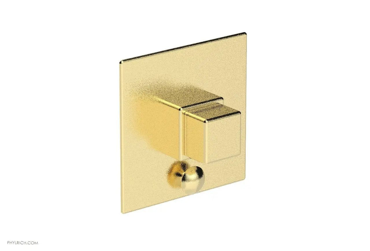 Phylrich MIX Pressure Balance Shower Plate with Diverter and Handle Trim Set - Cube Handle by Phylrich