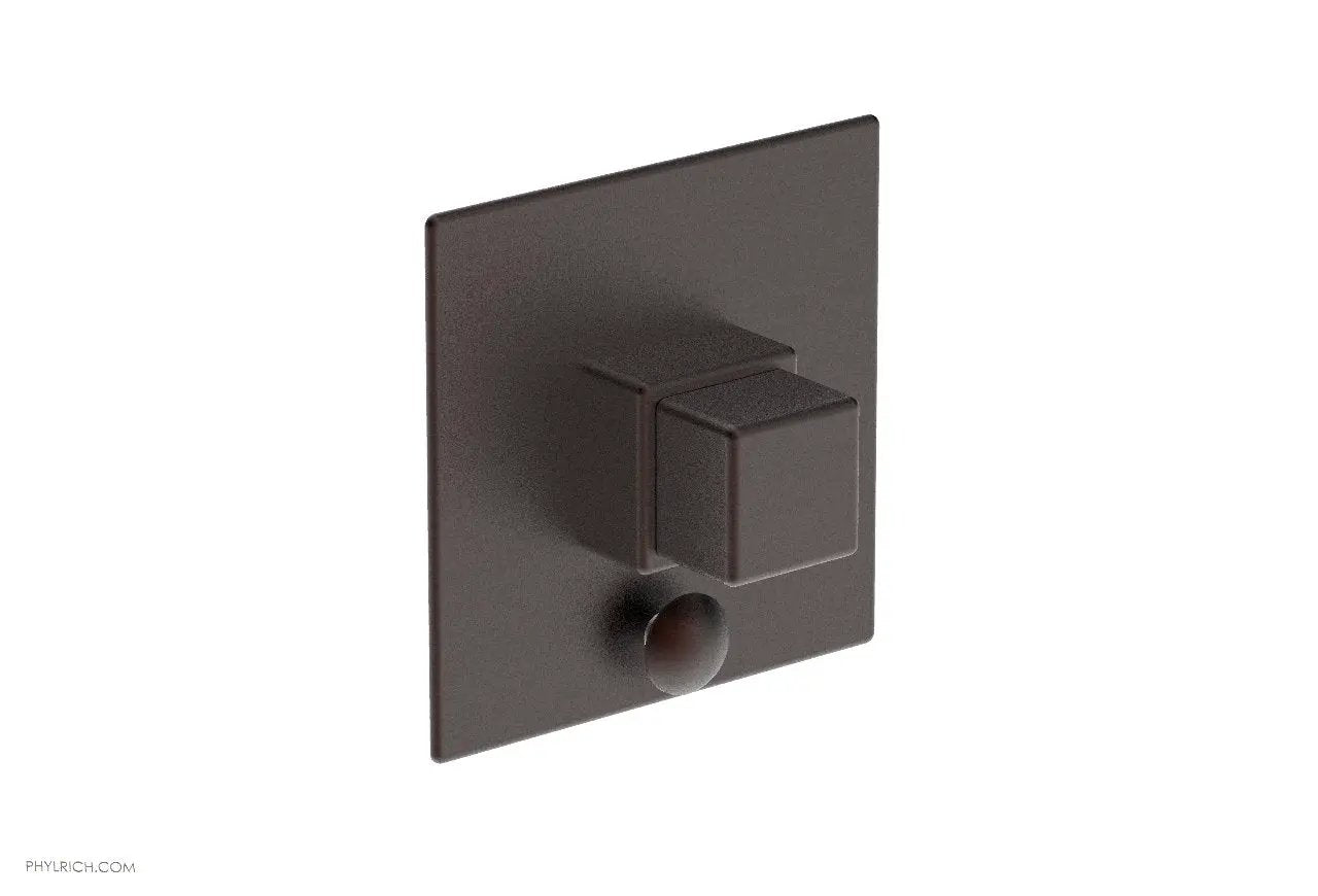 Phylrich MIX Pressure Balance Shower Plate with Diverter and Handle Trim Set - Cube Handle by Phylrich