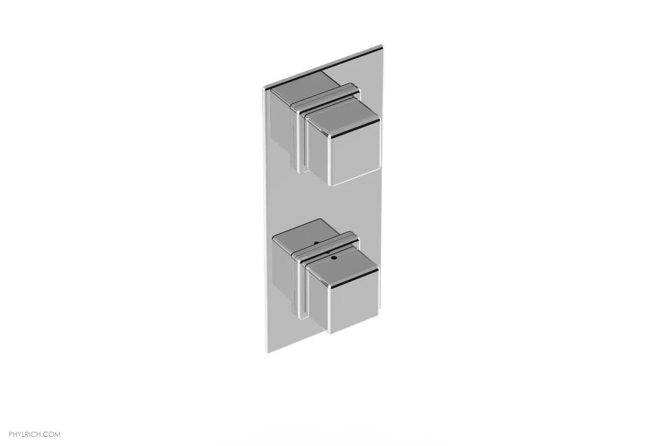 polished chrome thermostatic valve