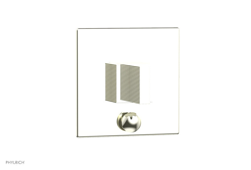 Phylrich STRIA Pressure Balance Shower Plate with Diverter and Handle Trim Set