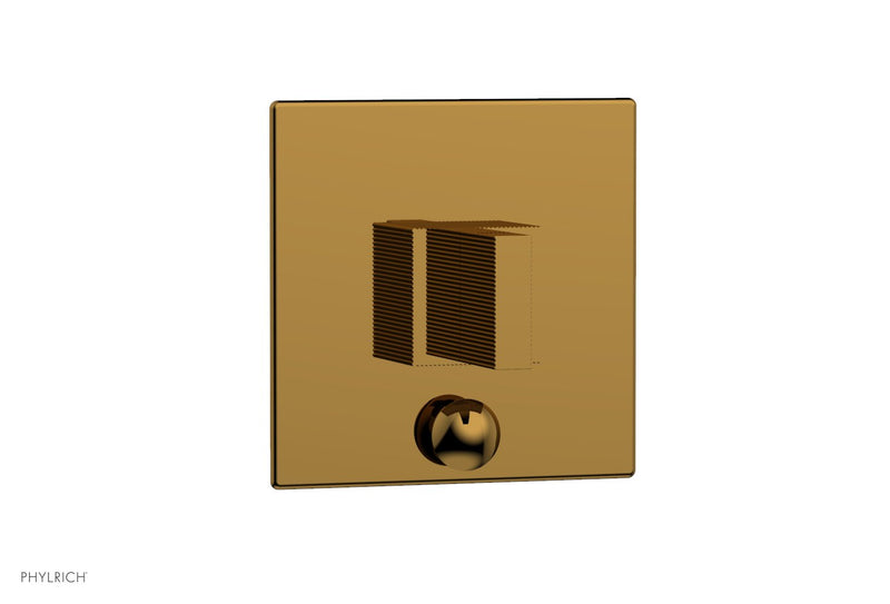 Phylrich STRIA Pressure Balance Shower Plate with Diverter and Handle Trim Set