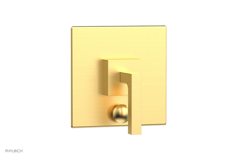 Phylrich STRIA Pressure Balance Shower Plate with Diverter and Handle Trim Set