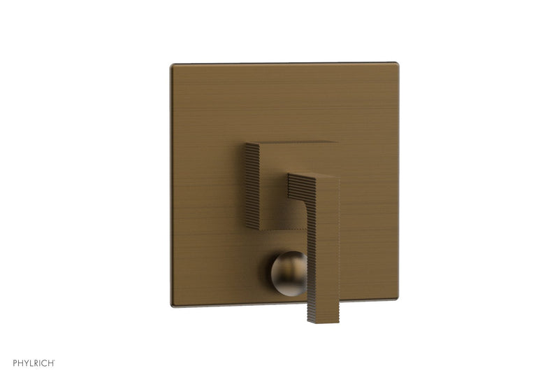 Phylrich STRIA Pressure Balance Shower Plate with Diverter and Handle Trim Set