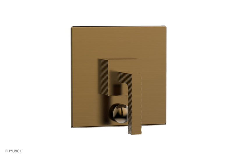 Phylrich STRIA Pressure Balance Shower Plate with Diverter and Handle Trim Set