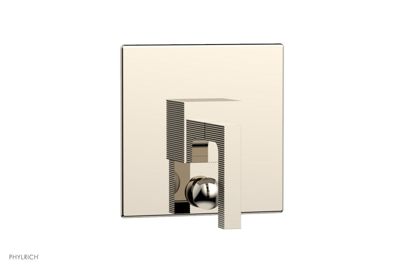 Phylrich STRIA Pressure Balance Shower Plate with Diverter and Handle Trim Set