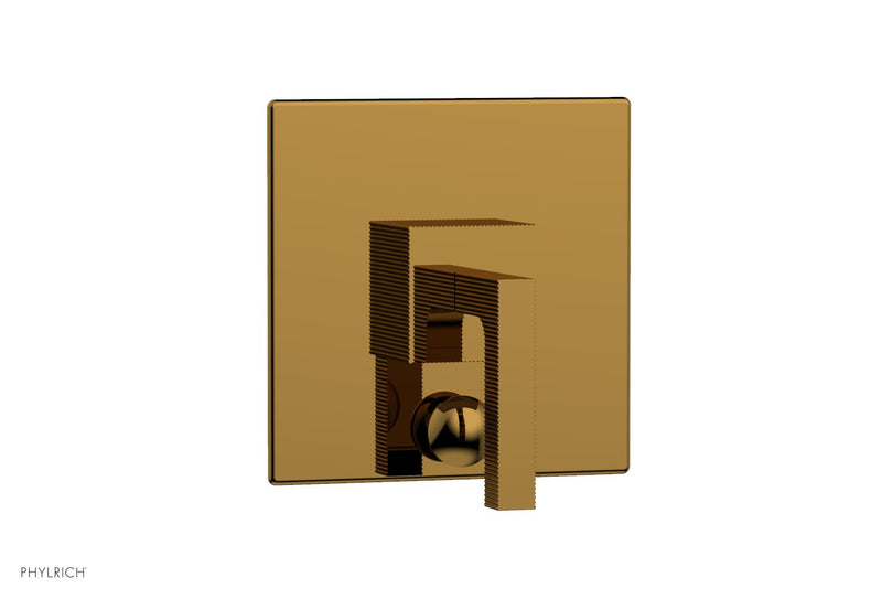 Phylrich STRIA Pressure Balance Shower Plate with Diverter and Handle Trim Set