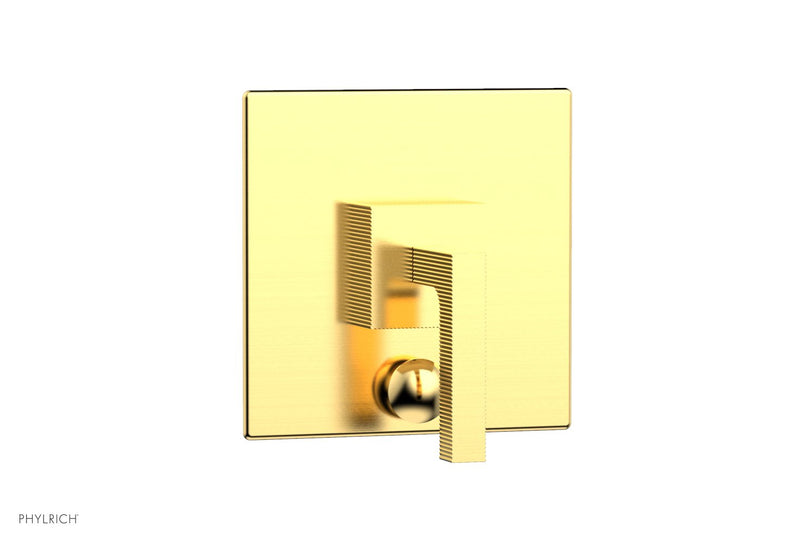 Phylrich STRIA Pressure Balance Shower Plate with Diverter and Handle Trim Set