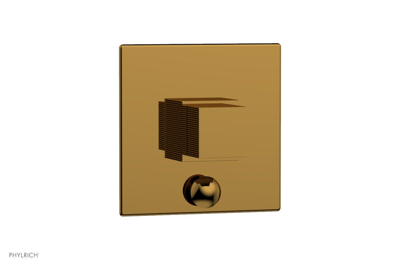 Phylrich STRIA Pressure Balance Shower Plate with Diverter and Handle Trim Set