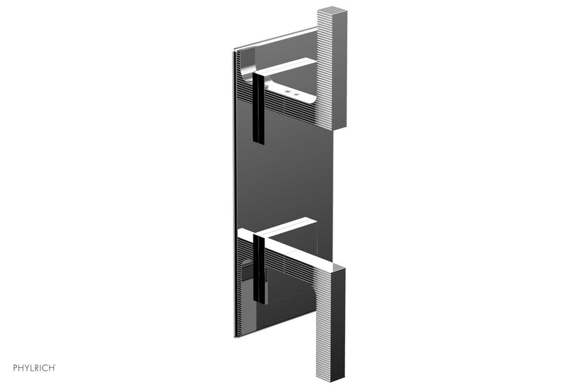 polished chrome thermostatic valve