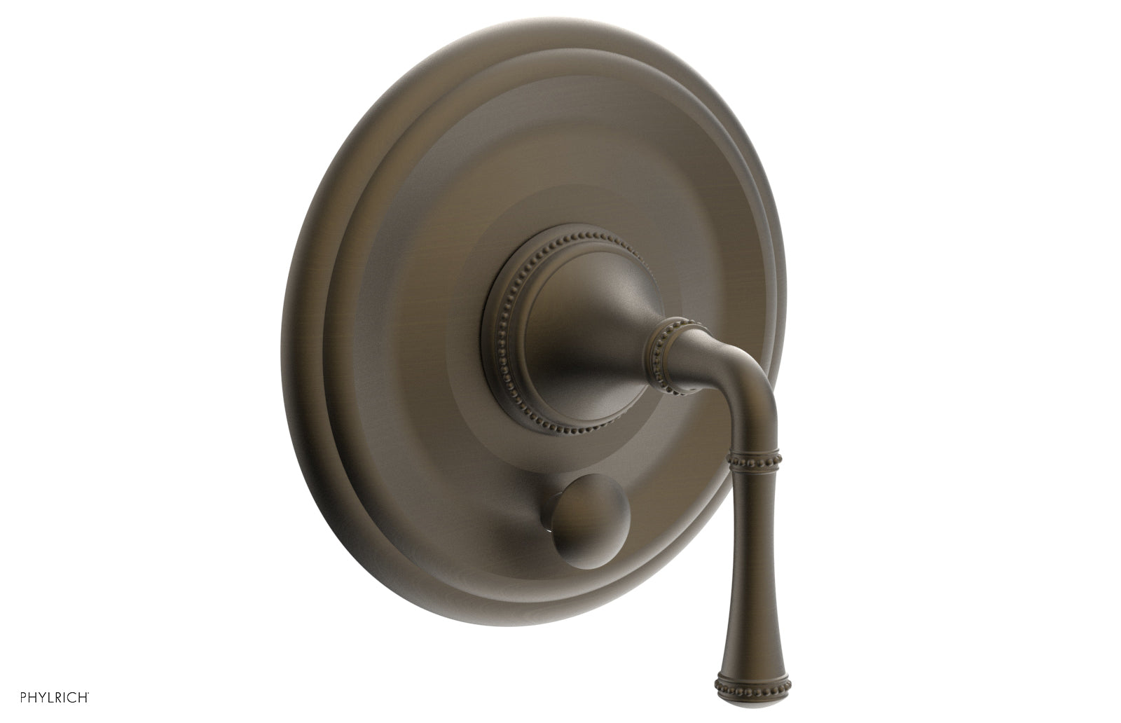 Phylrich BEADED Pressure Balance Shower Plate with Diverter and Handle Trim Set